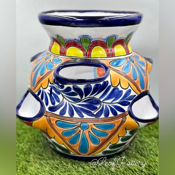 Andrea Talavera Handmade Strawberry Ceramic Planter Pot - Picture 3 of 7